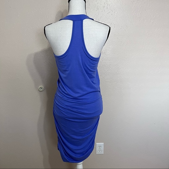 SOLD M Athleta Baja Purple Ruched Racerback Mini Dress - Picture 5 of 12
